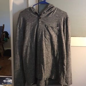 Lucky brand button hoodie